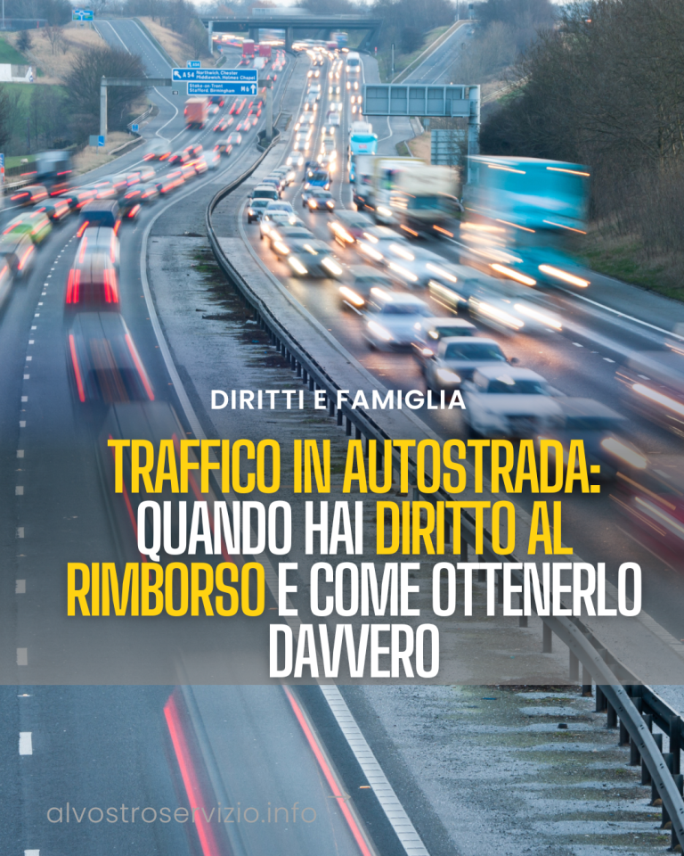 Traffico in autostrada: quando hai diritto al rimborso e come ottenerlo davvero