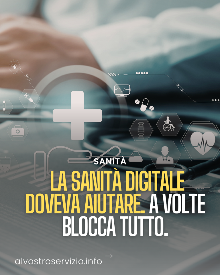 Sanità digitale: quando un errore del sistema blocca le cure
