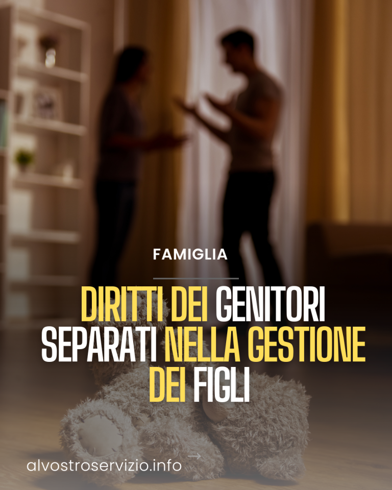 Diritti dei genitori separati nella gestione dei figli