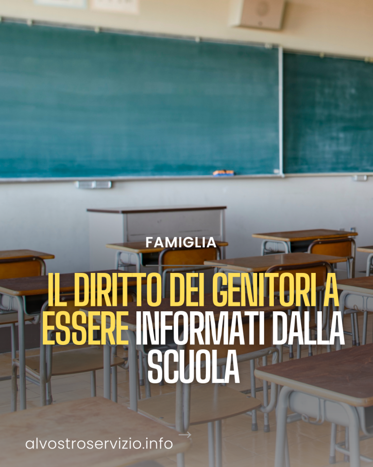 Il diritto dei genitori a essere informati dalla scuola