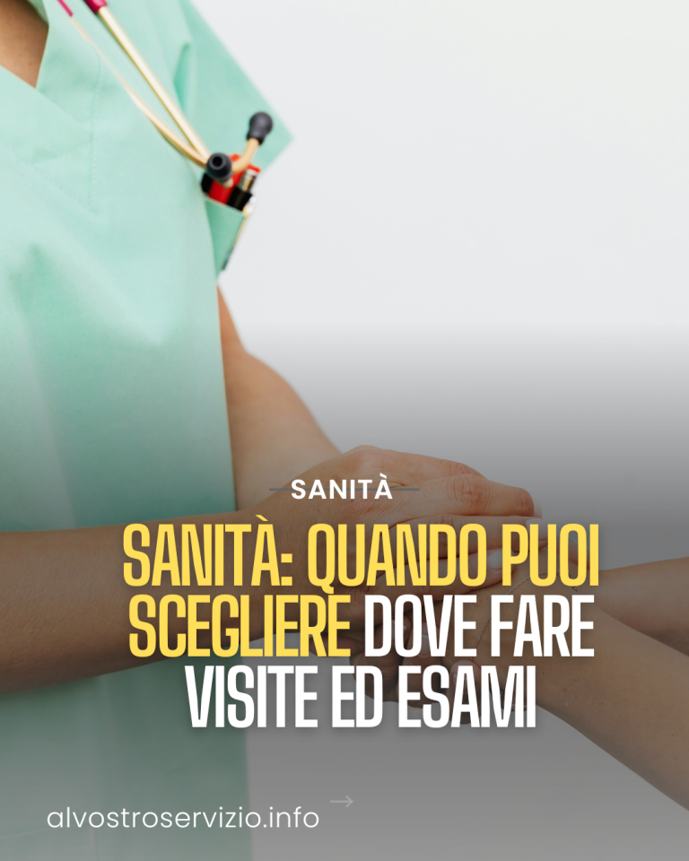 Quando puoi scegliere dove fare visite ed esami
