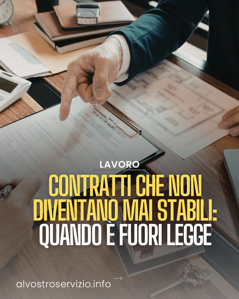 Contratti che non diventano mai stabili: quando è fuori legge
