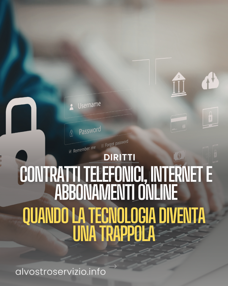 Contratti telefonici, internet e abbonamenti online: quando la tecnologia diventa una trappola