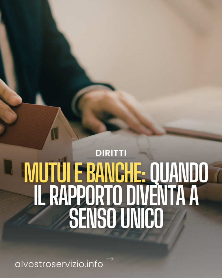 Mutui e banche: quando il rapporto diventa a senso unico