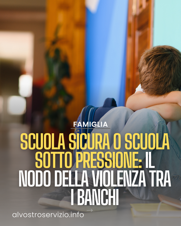 Scuola sicura o scuola sotto pressione: il nodo della violenza tra i banchi